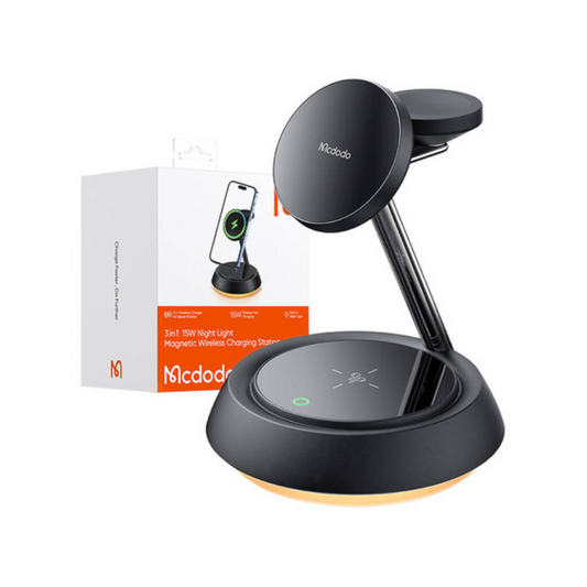 3 Bilder Mcdodo CH-4952 3-in-1 15W wireless charger (phone/TWS/Apple watch) black