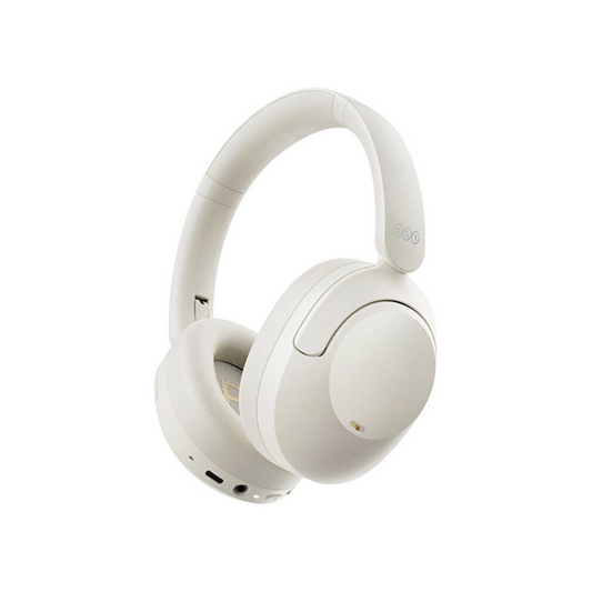QCY H4 White Wireless on-ear Headphones