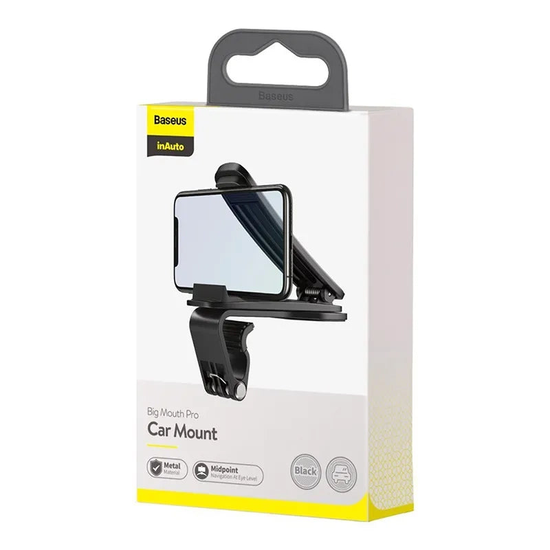 Baseus Big Mouth Pro Car Mount（Applicable to Centre Console）Black